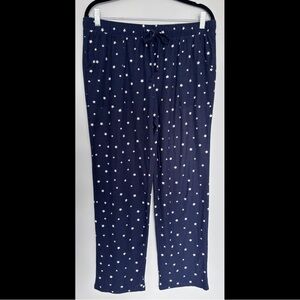 Lucky Brand Women’s Flannel Pajamas – Navy Star Print